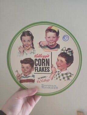 Kellogg's Corn Flakes Decorative Paper Container Box – Green Accent